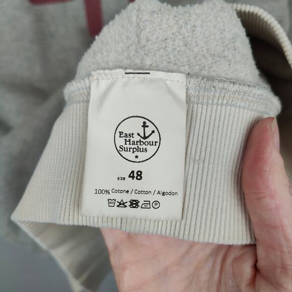 Wild Donkey East Harbour Surplus Sweatshirt Mens 48 Medium Gray Heather EHS - Picture 6 of 8
